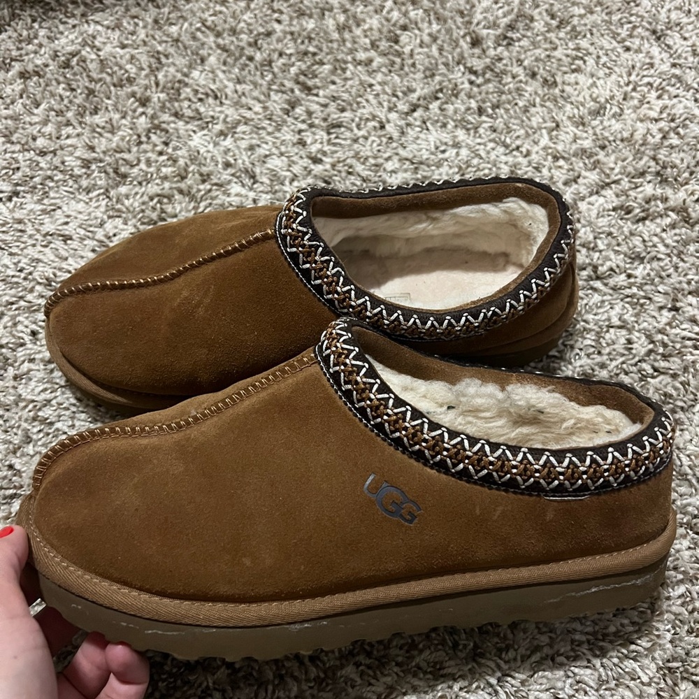 UGG Chestnut Suede Slip-Ons